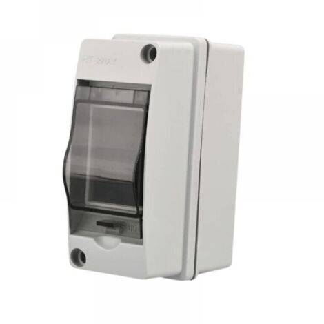 2 Modules, ABS de Surface en Plastique,Coffret Electrique Etanche Exterieur IP65, Boite de Boitier Etanche Electrique Exterieur, Armoire de Contrôle, Coffret Modulaire Boitier de Jonction (2 Way) (1/4)