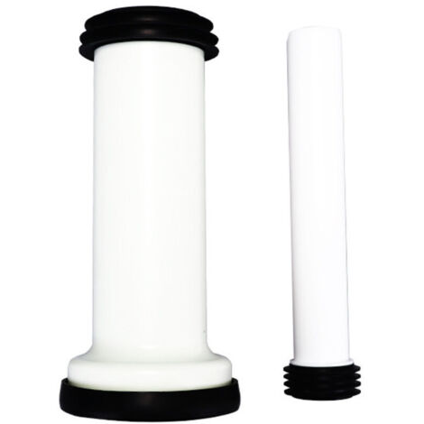 Tuyau de Raccordement WC PP 100 mm pour Déviation ou Extension Évacuation Sanitaire Blanc (1/4)
