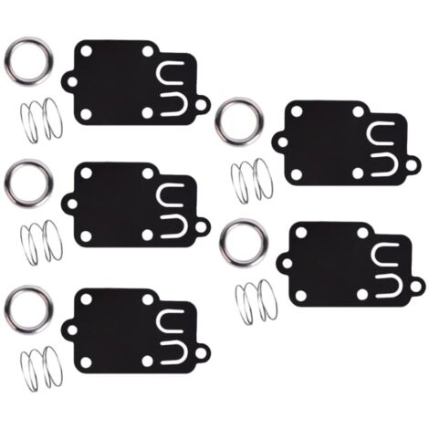 Lot de 5, kit de joints de diaphragme de carburateur pour moteurs Briggs & Stratton 2 ch à 5 ch 270026 272538 272538S 272637 4157 4168 5021 5021K 690766 221377 capuchon de ressort (1/4)
