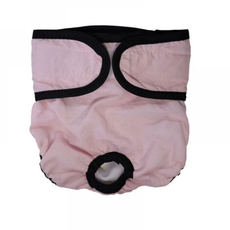 Lot de 2 couches réutilisables pour chien 36-41 cm, culottes physiologiques, culottes hygiéniques, shorts absorbants lavables (1/4)