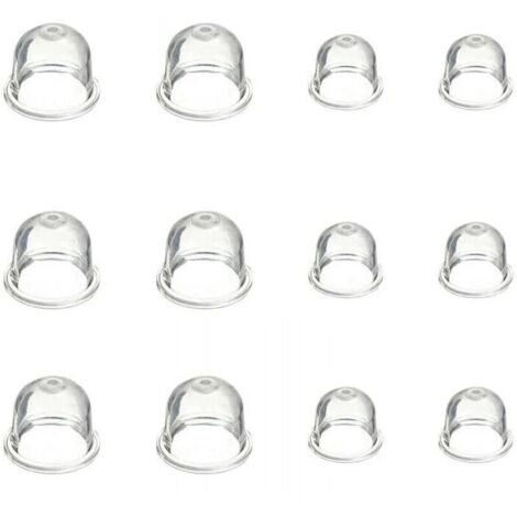 12 Pièces Carburateur Amorce Pompe Ampoule 19 mm et 22 mm Poire Pompe Amorcage Accessoires de Carburateur pour Debroussailleuse Tronçonneuse Souffleur Tondeuse (1/4)