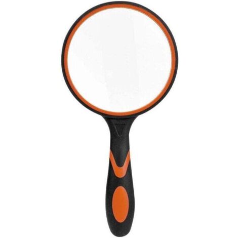 Loupe de Lecture en Verre Haute Précision pour Livres, Journaux et Observation d'Insectes – Noir Orange Ortviai (1/4)