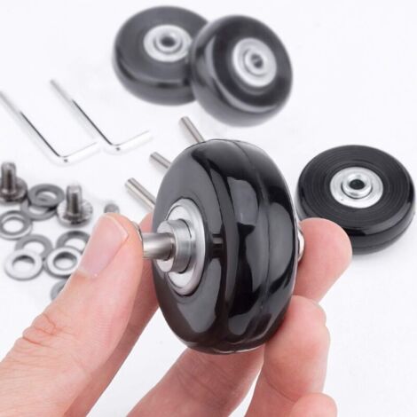 4 -Roulettes pivotantes en plastique pour valise, 1 pièce, accessoires