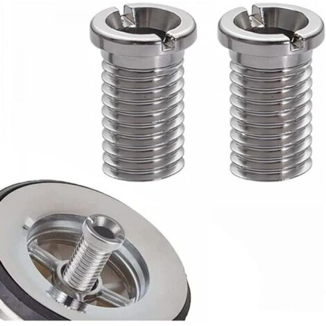 2 Pièces Vis De Panier D'Évier,Vis Pour Panier D'Évier,25Mm Vis Pour Panier D'Évier Acier Inoxydable, Vis De Bonde En Acier Inoxydable,Vis De Bouchon (1/4)
