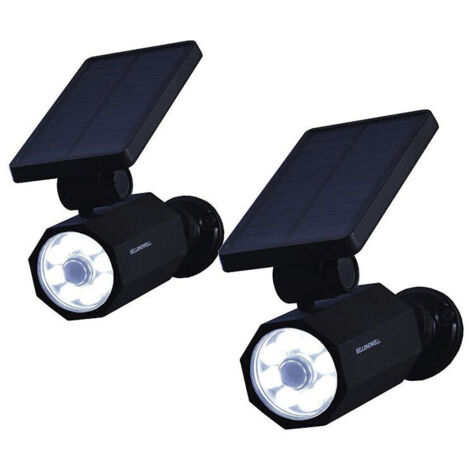 Lampe Solaire Extérieure Étanche Détecteur Mouvement 7.6m Résistante Gel Noire (1/4)