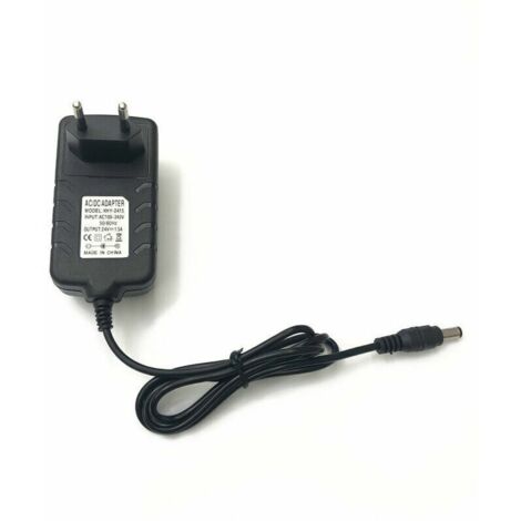 Transformateur 24W 24V 1.5A Alimentation Secteur 220V DC pour Lampe à Ongles LED Noir