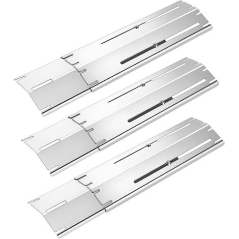 Plaque Cuisson Universelle Acier Inoxydable 430 Réglable 29,7-53,3 cm Barbecue (1/4)