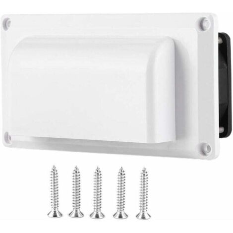 Ventilateur 12V Silencieux pour Camping-Car, Grille d'Aération Latérale Intérieure avec Vis de Fixation Ortviai