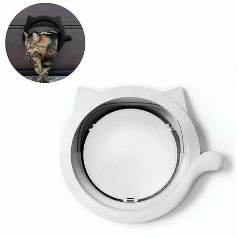 Chatière Flip pour Chat et Chien, Blanc (1/4)