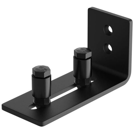 Guide de Sol pour Porte Coulissante de Grange - Noir (1/4)