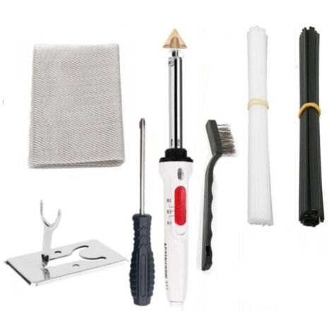 Kit Soudure Plastique 40 Baguettes et Embout pour Réparation Pare-Chocs Auto