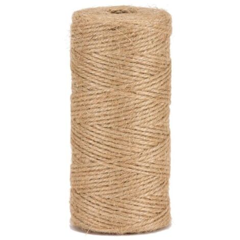Ficelle Jute Naturel 1,5 mm – 200 m pour Jardin Bricolage et Loisirs Créatifs (1/4)