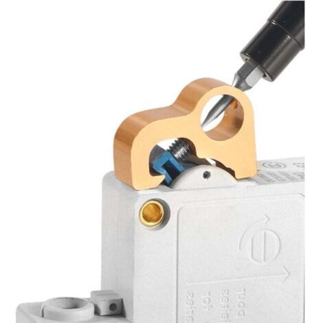 Serrure D'étiquetage de Verrouillage, Cadenas de Verrouillage électrique Micro en Alliage D'aluminium, Kit D'étiquetage de Verrouillage pour Appareillage électrique Industriel (1/4)