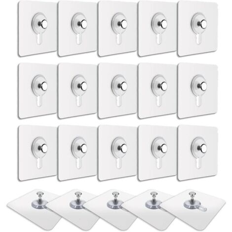 20 Pièces Support de Tableau Adhésif Imperméable et Amovible pour Décoration Murale