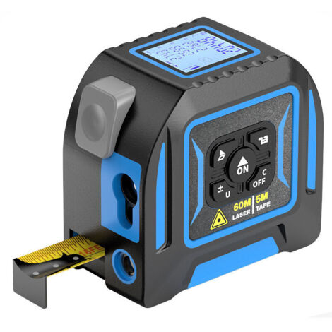 Mètre Laser 60m Ruban 5m USB-C Rechargeable Mesures Précises (1/4)