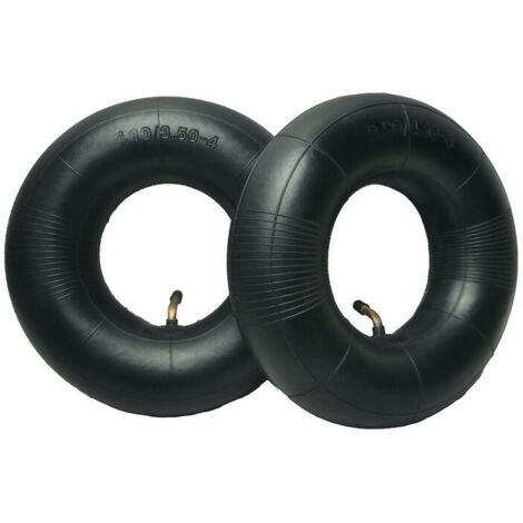 2 Pièces Pneus Tubulaires 4,10/3,50-4 Pour Chariot, Diable, Tondeuse Et Remorques Jardin (1/4)