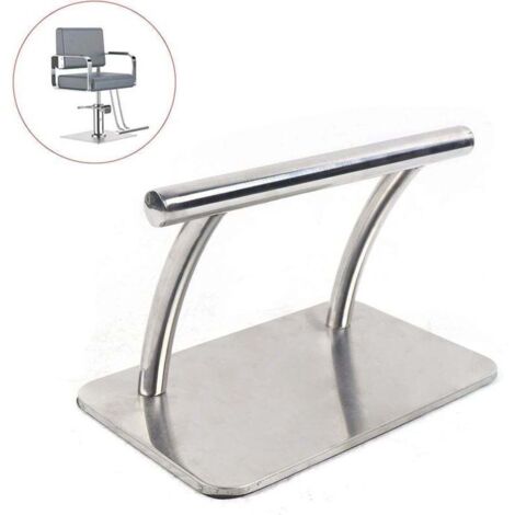 Repose-pieds en acier inoxydable 30x19x18 cm pour salon de coiffure spa et manucure (1/4)