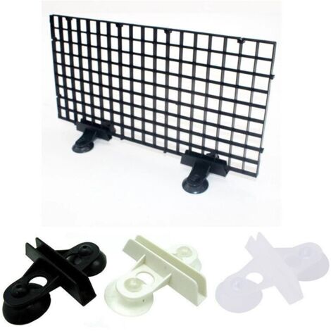 Grille Séparateur d’Aquarium Plastique 4 Pièces 8 Ventouses Poissons Incompatibles (1/4)