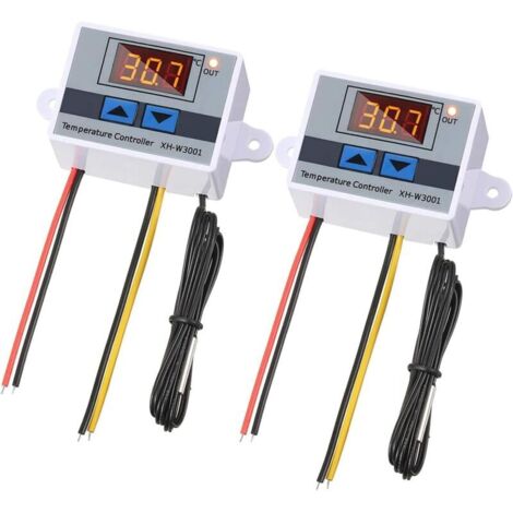 Thermostat Programmable 2 Pièces -50 à 110℃ avec Sonde et Affichage LED XH-W3001 (1/4)