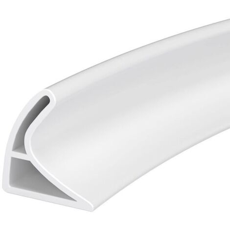 Bande étanche en silicone pour évier, bande étanche de douche pliable, bande étanche de cuisine (blanc, 60 cm) (1/4)