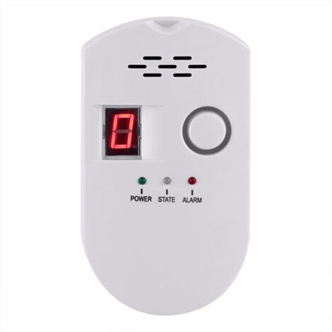 Détecteur De Gaz GPL Naturel Charbon Avec Alarme Sonore Et Affichage LED Pour Sécurité Intérieure (1/4)