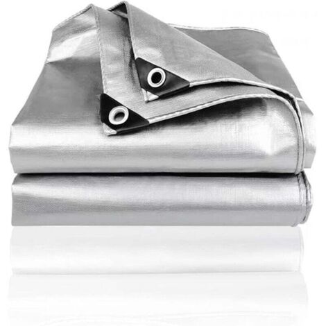 Bâche de Protection 3,4 m Imperméable et Résistante avec Œillets pour Jardin, Bois ou Voiture (1/4)