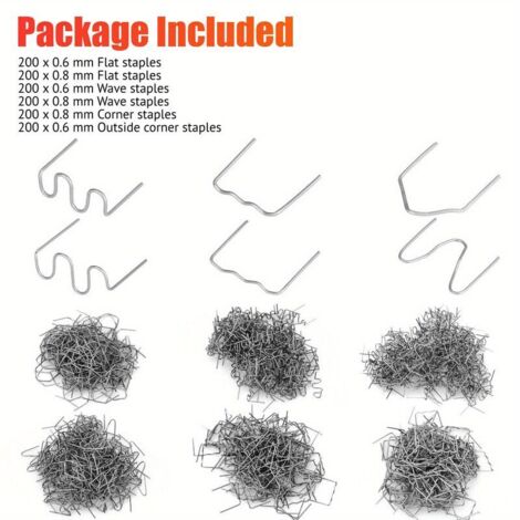 Clous Soudage Plastique 1200 Pièces Réparation Pare-Chocs Auto (1/4)