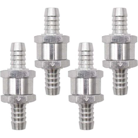 Clapet Anti-Retour 4 Pièces 10mm en Alliage pour Système Carburant Sous Pression Voiture Ortviai (1/4)