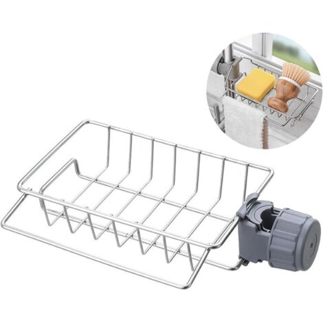 Support Évier Cuisine pour Éponge et Tuyau 2-2,5 cm (1/4)
