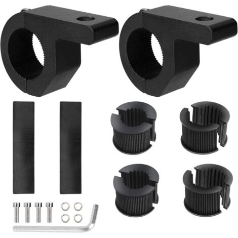 Support Universel pour Lumière de Travail, Diamètre 19-32 mm, Fixation Tube/Barre, 2 Pièces (1/4)