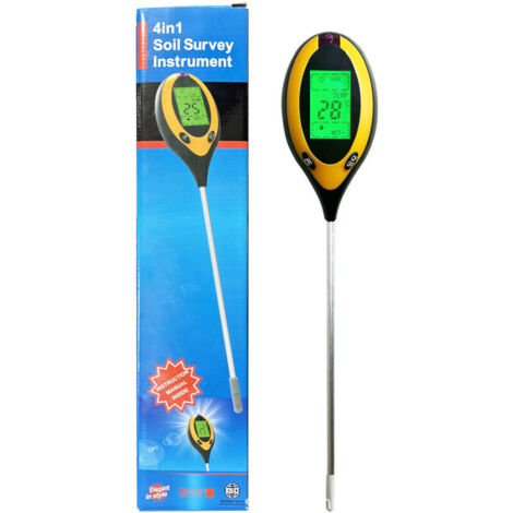 Testeur de Sol 4 en 1 : Humidité, Température, pH et Luminosité pour Jardinage (1/4)