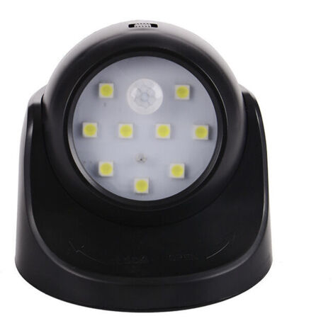Spot LED Extérieur Sans Fil Détecteur de Mouvement 150 Lumens Rotation 360° (1/4)
