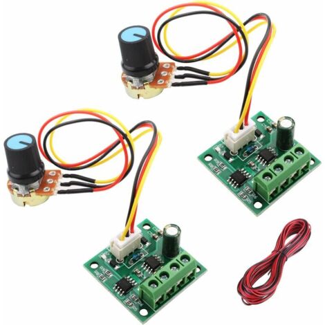 Contrôleur de Vitesse Moteur PWM 1.8-12V 2A Potentiomètre Inclus – Lot de 2 (1/4)