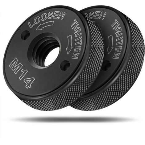Écrou Serrage Rapide M14 SDS pour Meuleuses d'Angle 2 Pièces Noires (1/4)