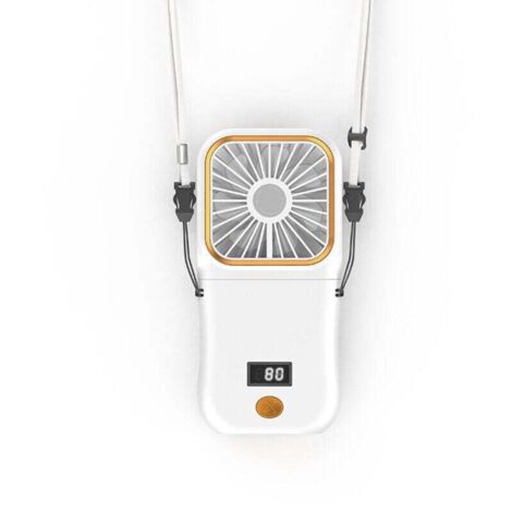 Mini Ventilateur Portable,Ventilateur a Main USB Rechargeable,Petit Ventilateur de Poche a Pile Pliable Portatif avec Affichage LED,Personnel Ventilateur Bureau Silencieux Pour Voyage,Extérieur (1/4)