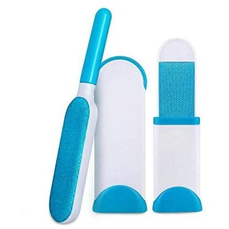 Brosse Anti-Poils Réutilisable pour Chien et Chat Écologique Bleue (1/4)