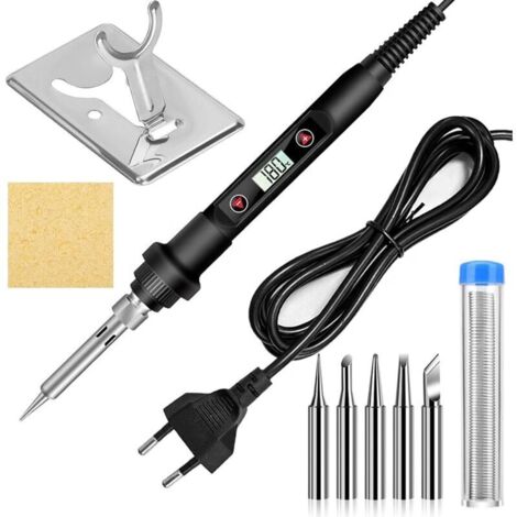 Lot de 5 Fers à Souder 80W Température Réglable pour Réparation Électronique et Électrotechnique (1/4)