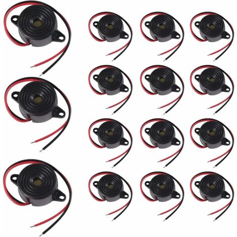 Buzzer Électronique 3-24V 85dB pour Projets DIY et Arduino Son Continu Piézo Actif (1/4)