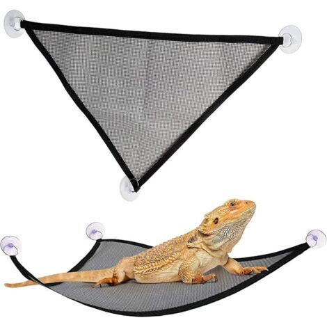 Hamac en Maille pour Reptiles avec Ventouses Idéal Lézards Serpents Caméléons (1/4)