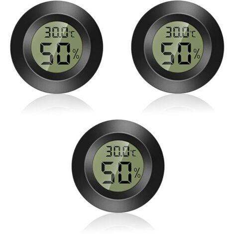 Thermomètre Hygromètre Numérique Intérieur Extérieur -50 à 70°C Lot de 3 Pièces Compact Précis (1/4)