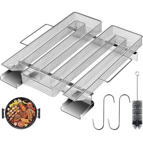 Générateur de fumée froide en acier inoxydable avec brosse et crochet, idéal pour le barbecue et le fumage des viandes (1/4)