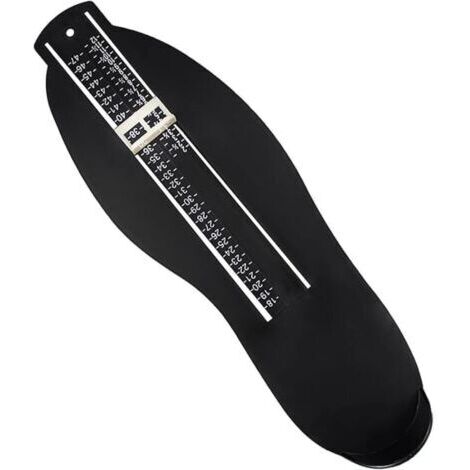 1 pièce jauge de pied noire, pédimètre pour adultes avec échelle, mesure de pied, mesure des chaussures de 18 à 47, pour déterminer la pointure