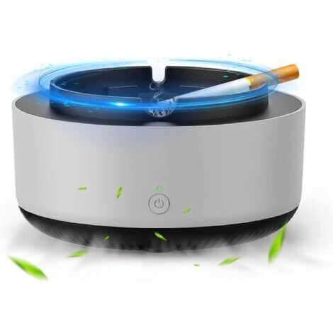 Cendrier aspirateur de fumée, cendrier électronique intelligent 2 en 1 et purificateur d’air, anti-odeur avec filtre pour voiture et maison