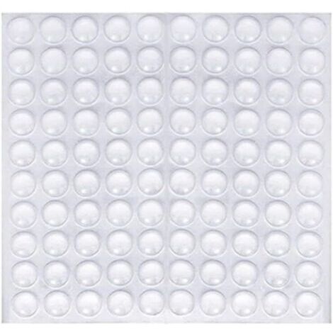 100 pièces de patins adhésifs transparents, patins antidérapants et antibruit, butées de protection en caoutchouc pour amortir le bruit des portes, armoires et claviers