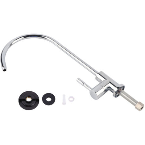 Robinet d'évier de cuisine en alliage de zinc chromé de 6,35 mm (1/4 po), avec filtre à eau potable par osmose inverse (OI). (1/4)