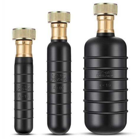 Kit de Vessie Drainage, 3 Vessies Nettoyage Drain S'Adaptent à 1 6 Tuyaux Débouche les Blocages Tenaces dans le Principal et Égouts