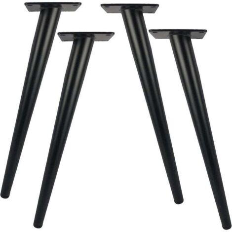 Pieds De Table Métal 40 Cm Lot De 4 Pour Meuble Moderne Charge 800 Kg