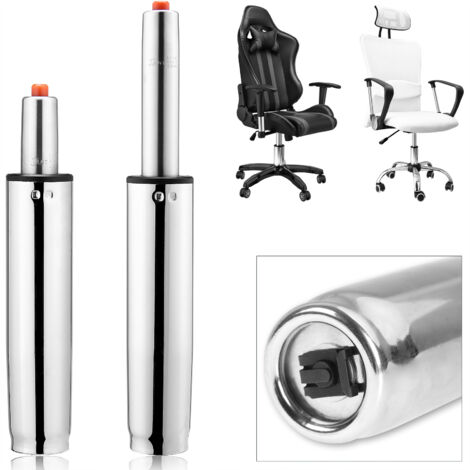 Deuba – Ressort à pression de gaz 355mm classe III – Amortisseur métal pour fauteuils et tabourets – Capacité jusqu'à 180 kg – Réglage hauteur 15,5 cm
