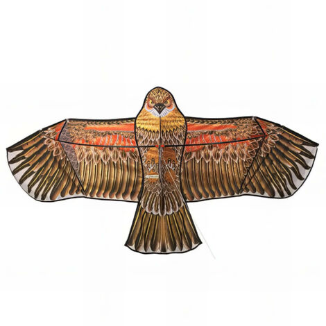Ribimex – Effaroucheur rapace volant 1,75 m – Éloigne les volatiles nuisibles – Fonctionne avec la force du vent – Effaroucheur sans mat