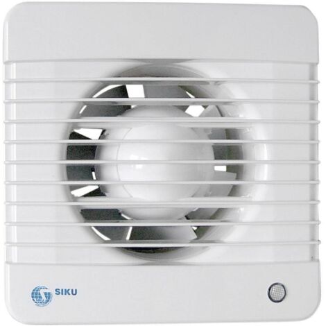 Ventilateur de plafond 230V – Moteur à roulement à billes – Débit d'air 185 m³/h – Ø tube 12,5 cm – Pour espaces confinés – IPX4 – Siku (1/2)